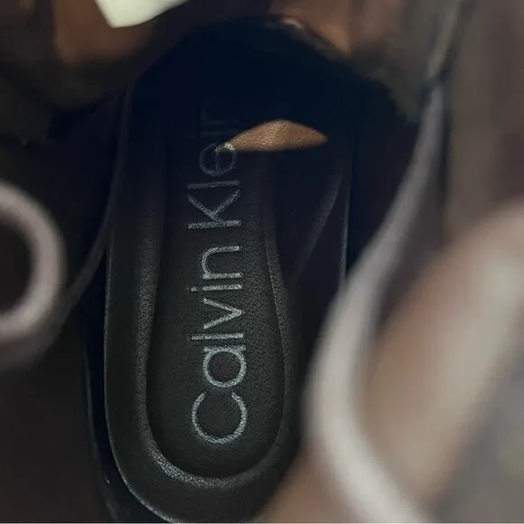 Calvin Klein CH Trophy Lace Up Leather Boots  Men Size 12
