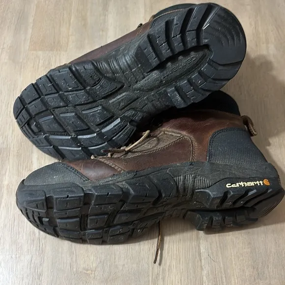 Carhartt Brown and Black Rugged Work Boots style CMH6076Size 8.5