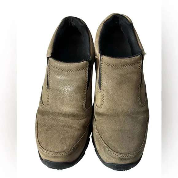 Carhartt Men’s Slip on Steel toe Work Shoes Brown Flex Lite Grip Size 10.5