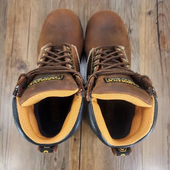 Carolina CA5520 6&quot; Waterproof Composite Broad Toe Work Boots Mens Size 9 D Brown