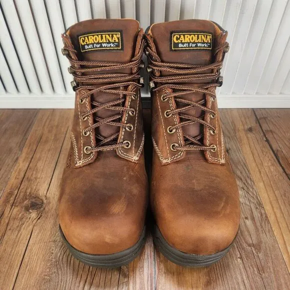 Carolina CA5520 6&quot; Waterproof Composite Broad Toe Work Boots Mens Size 9 D Brown
