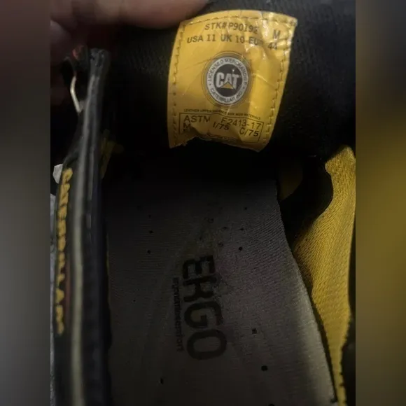 CAT Caterpillar F2413-17 Ergo Steel Toe Mens Size‎ 11 P90192 NonSlip Work Shoes