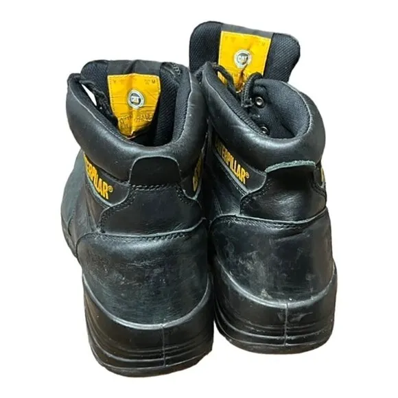 Caterpillar Boots Men's 12 Composite Toe Workwear Outdoor Black