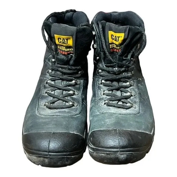 Caterpillar Boots Men's 12 Composite Toe Workwear Outdoor Black