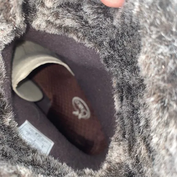 Chaco Mink Borealis Brown Fur Leather Boots NWOT Size 10