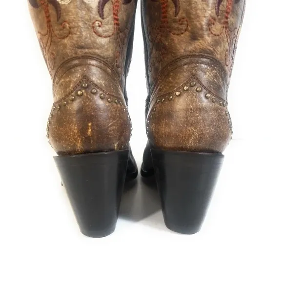 Charlie 1 Horse Lucchese Women Floral Boots 7.5 B