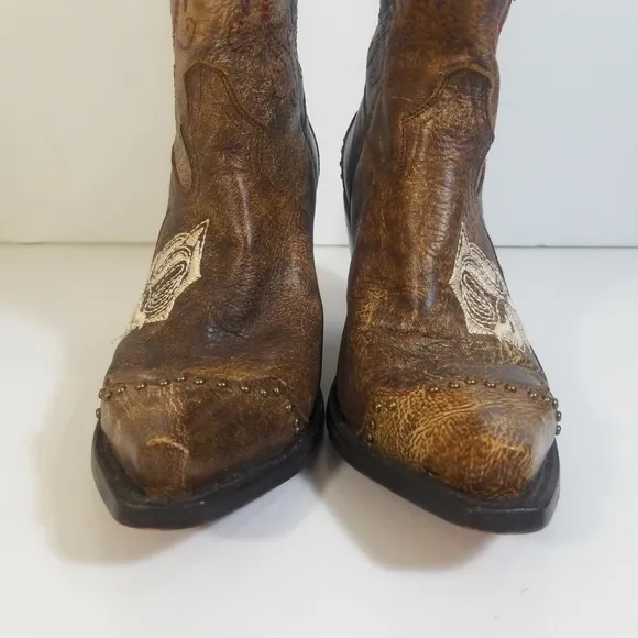 Charlie 1 Horse Lucchese Women Floral Boots 7.5 B