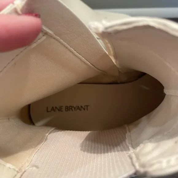 Chelsea Lug Boots from Lane Bryant 10W Women Combat Cream