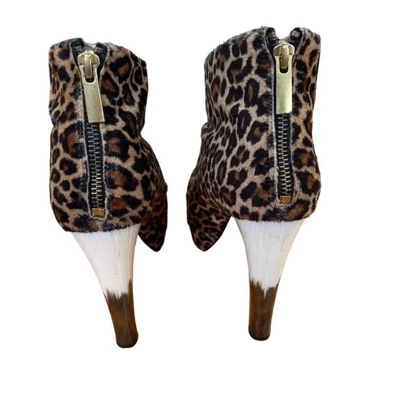 CHIARA FERRAGNI 130MM LEOPARD PRINTED ANKLE BOOTS 10