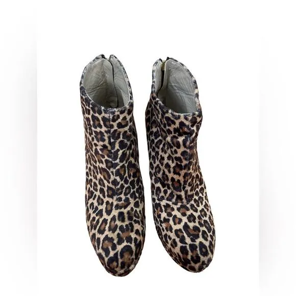 CHIARA FERRAGNI 130MM LEOPARD PRINTED ANKLE BOOTS 10