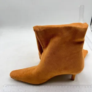 Chodolate Suede Low Heel Pull on Stylish Knee High Boots Square Toe Winter Party