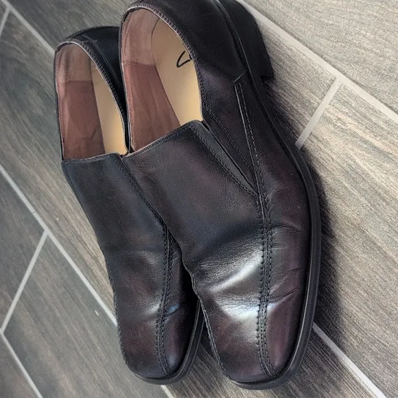 Clarks Beeston Step Men's Dark Brown Leather Loafers
