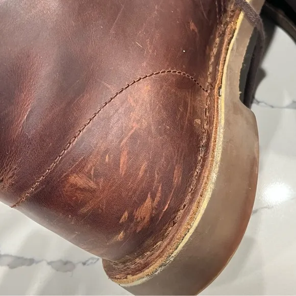 Clarks Bushacre Chukka Boots Men Size US 8.5 Dark Brown Leather Classic 34135