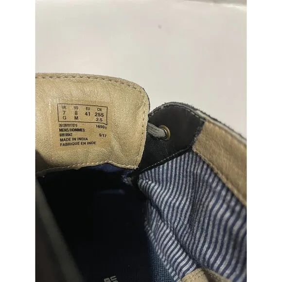 Clarks collection cushion soft chukka ankle boots gray leather casual men 8