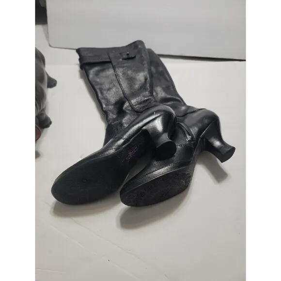 Clarks Indigo Boots Women Black Length Boot &quot;Black&quot; Size 8M