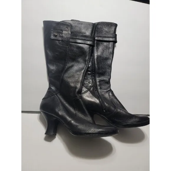 Clarks Indigo Boots Women Black Length Boot &quot;Black&quot; Size 8M