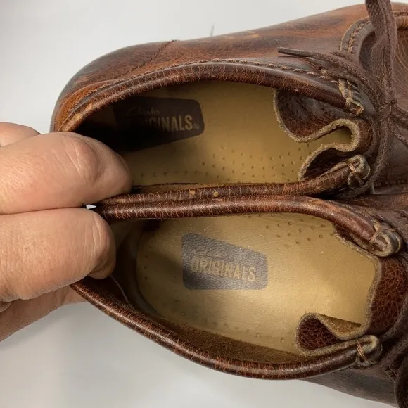 Clarks original wallabee boots for men size 8.5
