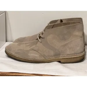 CLARKS “Originals”‎ Stone Camo Suede Chukka Desert Boots Style 13292 sz. 10.5