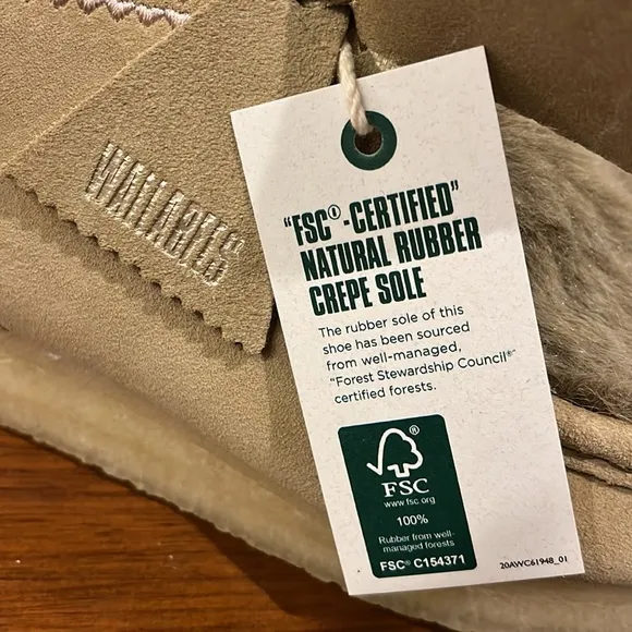 Clarks Wallabee Chukka Boots Faux Fur Tan Interest new Women’s Size 6.5