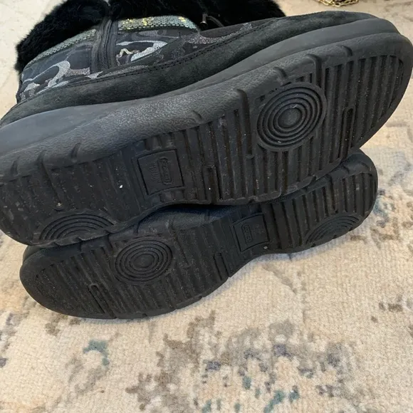Coach Logo Winter Boots