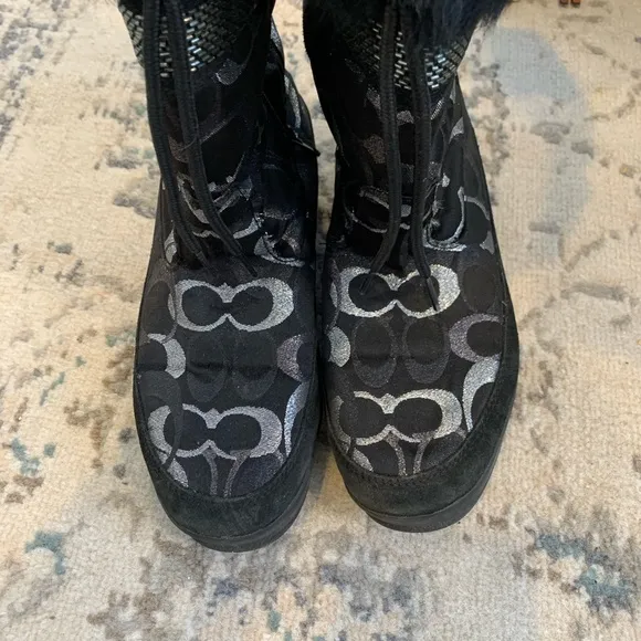 Coach Logo Winter Boots