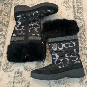 Coach Logo Winter Boots