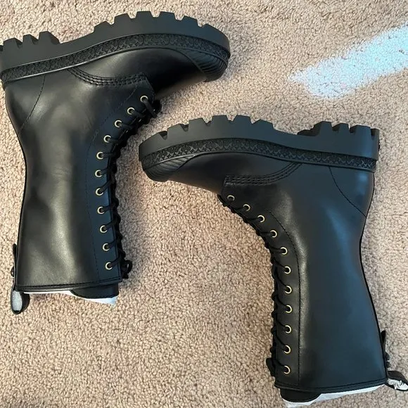 Coach Tasha Leather Black Boot (Size 5.5)