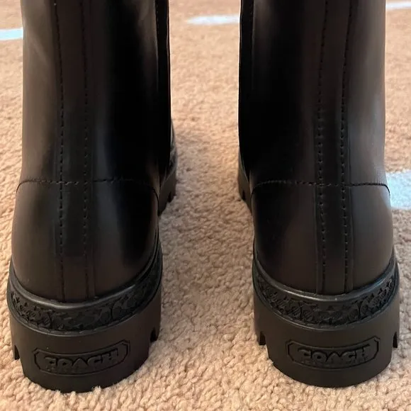 Coach Tasha Leather Black Boot (Size 5.5)