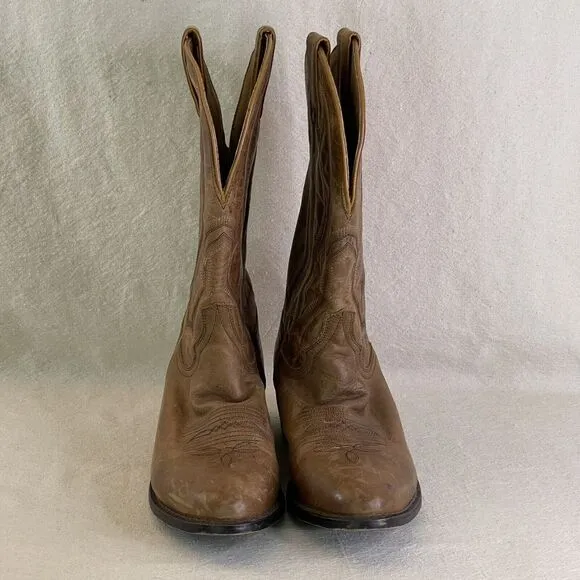 Cody James Men's US 9 1/2 D Western Cowboy Pointed‎ Toe Boots Brown BCJFA19P3