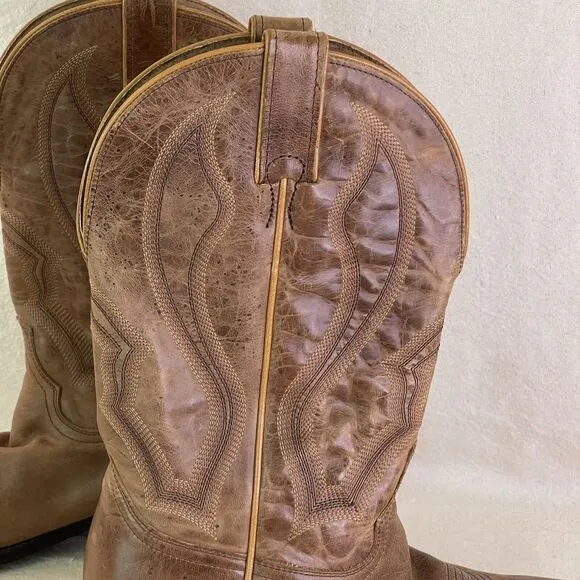 Cody James Men's US 9 1/2 D Western Cowboy Pointed‎ Toe Boots Brown BCJFA19P3