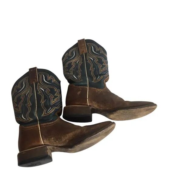 Cody James Western Boots Men Size 7.5 D Style BBS20 Cowboy Rodeo Navy Blue Brown