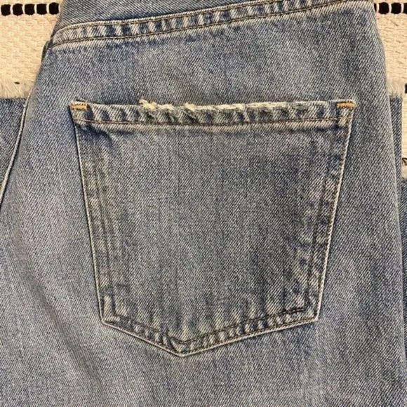 COH Emma High Rise Wide Leg Crop Jeans Blue 24