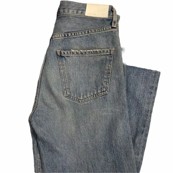 COH Emma High Rise Wide Leg Crop Jeans Blue 24