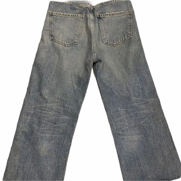 COH Emma High Rise Wide Leg Crop Jeans Blue 24