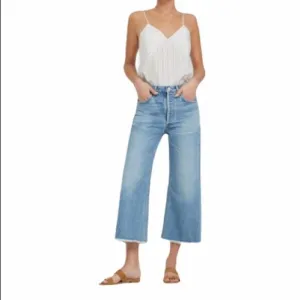 COH Emma High Rise Wide Leg Crop Jeans Blue 24