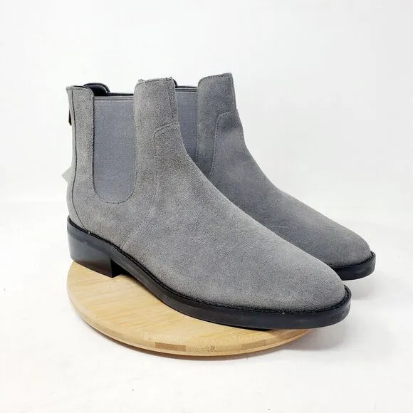 Cole Haan Chelsea Boots Womens 9.5 Reid Grey Suede Waterproof Ankle Shoes