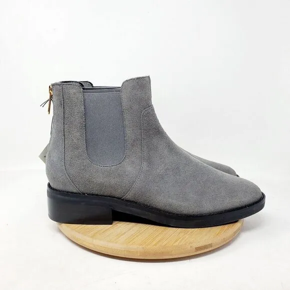 Cole Haan Chelsea Boots Womens 9.5 Reid Grey Suede Waterproof Ankle Shoes