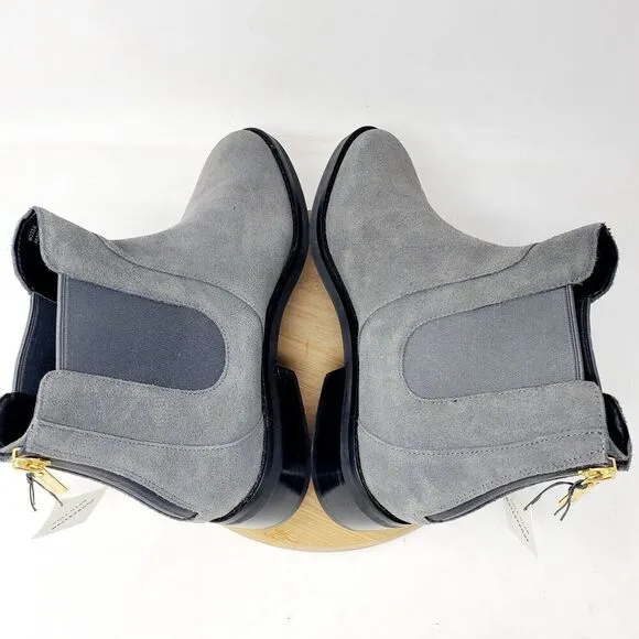 Cole Haan Chelsea Boots Womens 9.5 Reid Grey Suede Waterproof Ankle Shoes