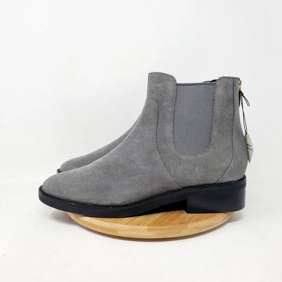 Cole Haan Chelsea Boots Womens 9.5 Reid Grey Suede Waterproof Ankle Shoes