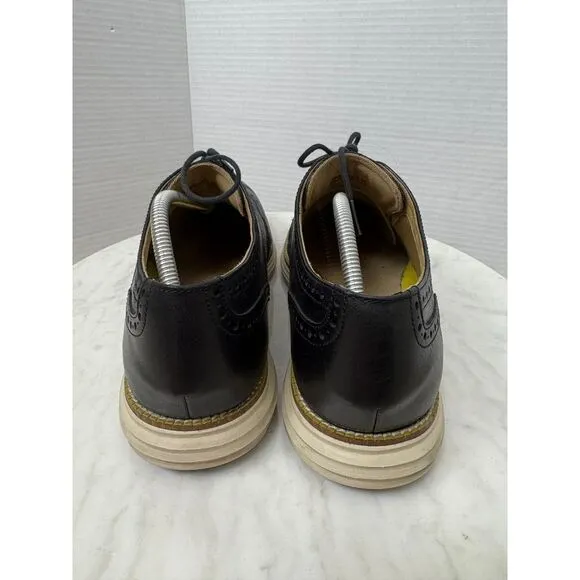 Cole‎ Haan Grand OS Men's Black Leather Wingtip Oxford Dress Shoes Size 12 M