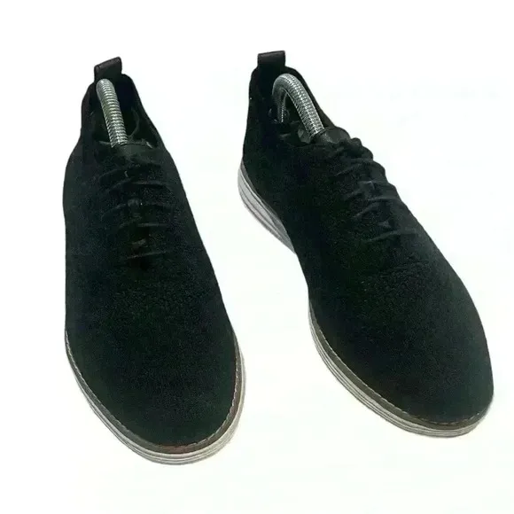 Cole Haan Grand  Stitchlite Flyknit Wingtip Oxford Shoe Black Womens 9 B