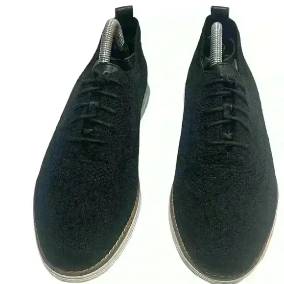 Cole Haan Grand  Stitchlite Flyknit Wingtip Oxford Shoe Black Womens 9 B