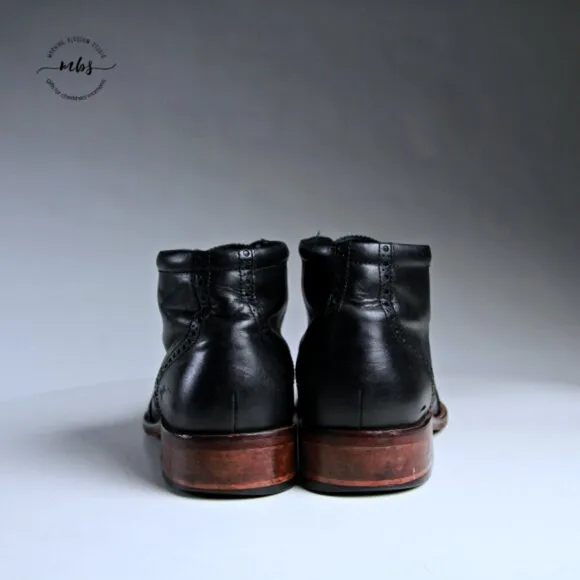 Cole Haan Liam Chukka II Leather Boots Black Men 11