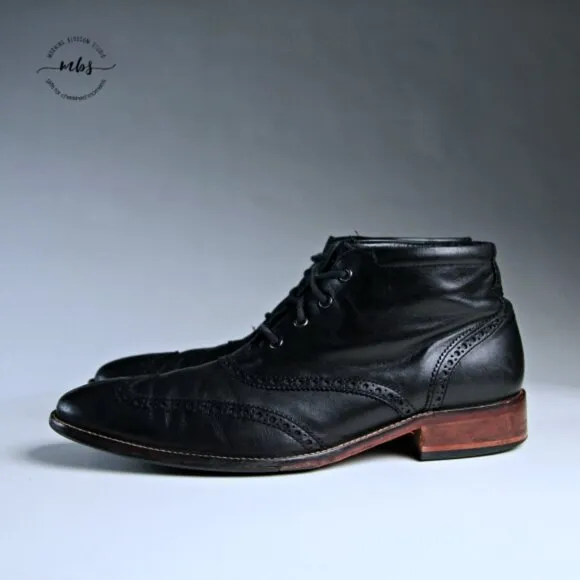 Cole Haan Liam Chukka II Leather Boots Black Men 11