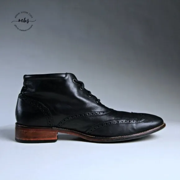Cole Haan Liam Chukka II Leather Boots Black Men 11