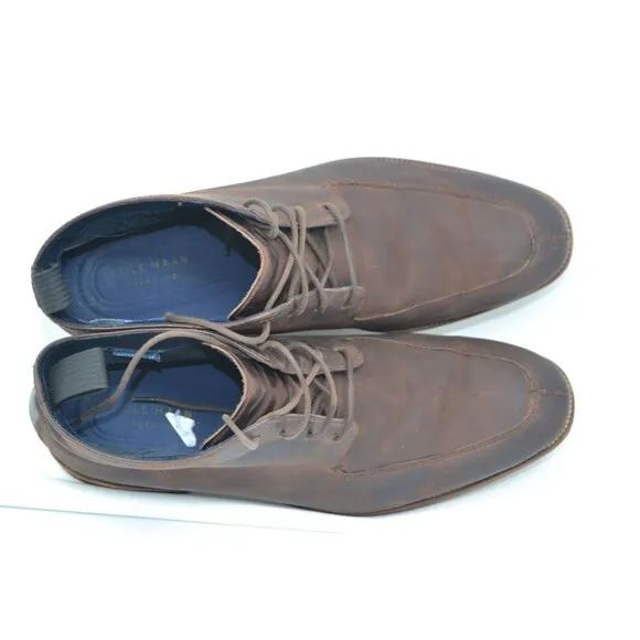 Cole Haan Men's Wagner Grand Apron Chukka C28633 Boot‎ - Java Leather Size 9.5 M