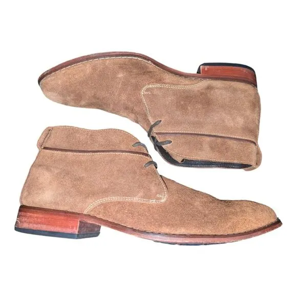 Cole Haan Ogden Stitch Suede Leather Lace Up Ankle Chukka Boot Brown Men 10.5