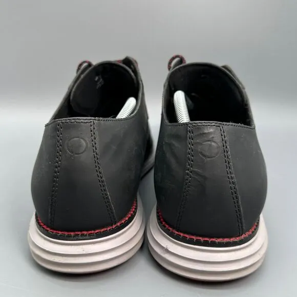 Cole Haan Original Grand Plain Toe Oxford Mens 11.5 Dress Shoe Matte Black Lace