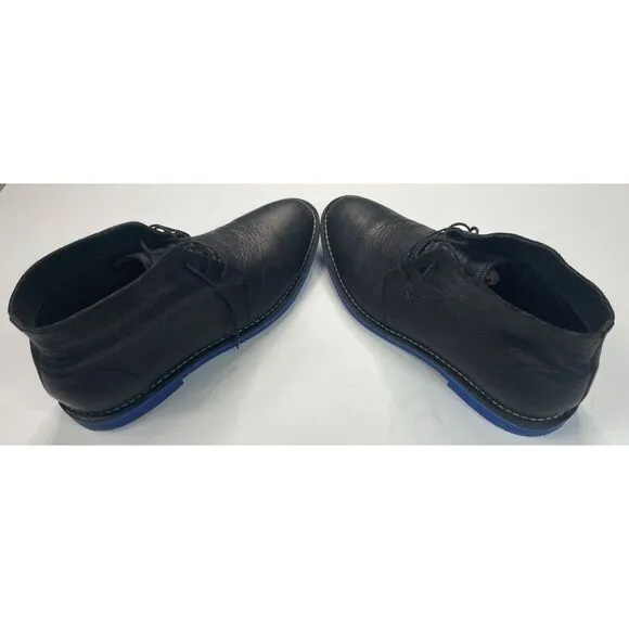 Cole Haan‎ Paul Eva Chukka II Men s Black Tumbled Blue Bottoms Size 13M