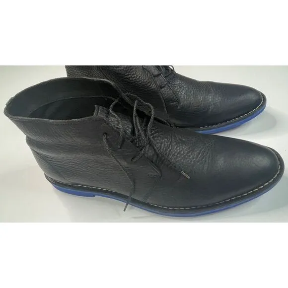 Cole Haan‎ Paul Eva Chukka II Men s Black Tumbled Blue Bottoms Size 13M